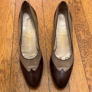 1950s Vintage Salvatore Ferragamo Heels - Size 8 Narrow